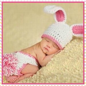 🌸🐇NEW🐇🌸Baby Bunny Hand Crocheted Photo Prop🌸